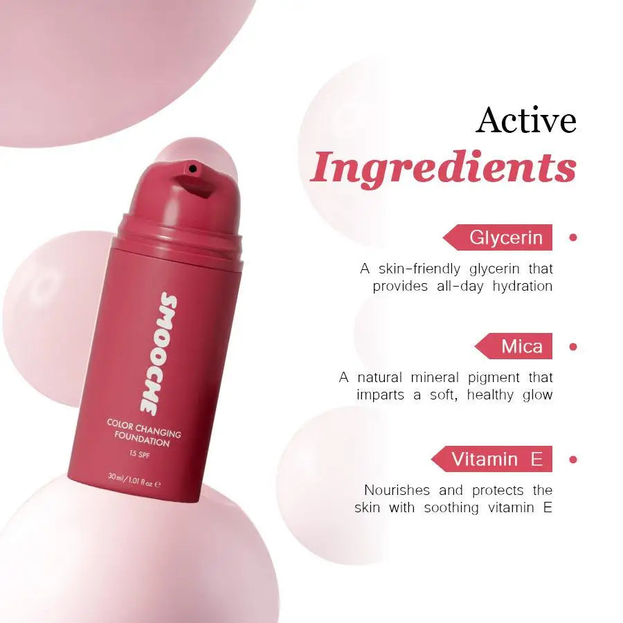 Hydrating Color Changing Foundation Liquid Automatically Adapts Skin Color Conceals Defects And Creates Refined Daily Makeup