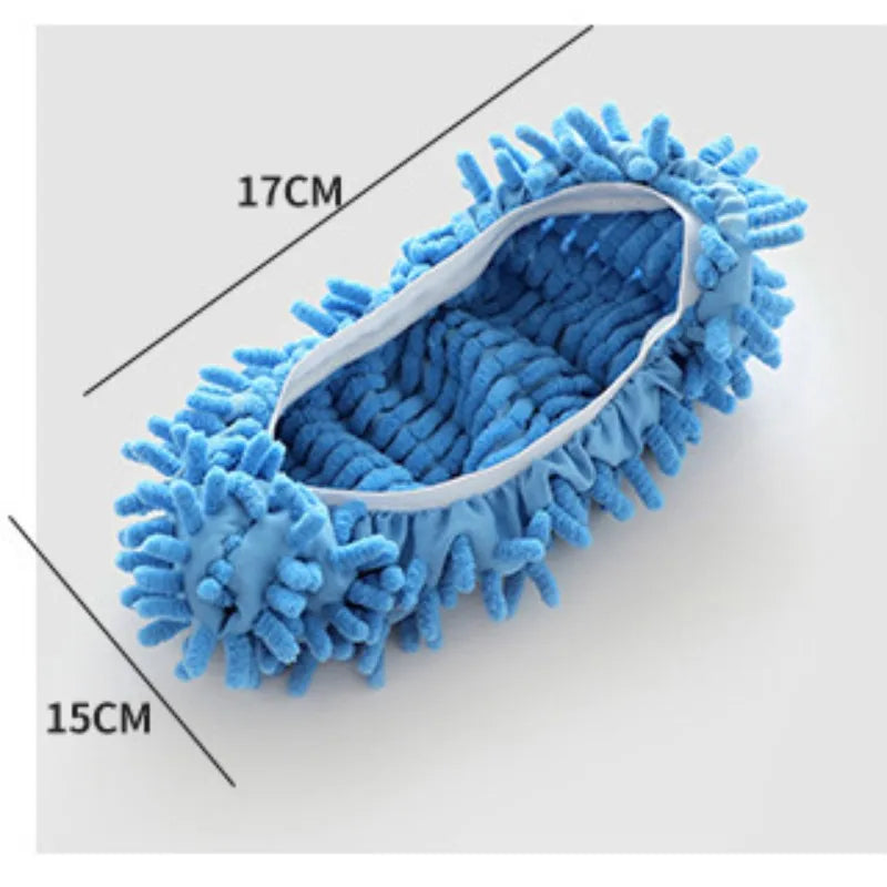 1pair Dust Cleaner Grazing Slippers House Bathroom Floor Cleaning Mop