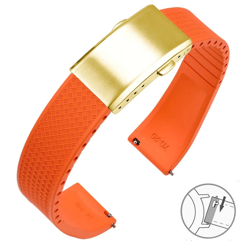 Amazfit Balance, GTR, GTS & Bip FKM Rubber Band with Folding Clasp
