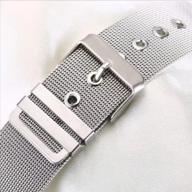 Motorola Moto Watch Milanese Mesh Buckle Band, Spring Bars & Tool