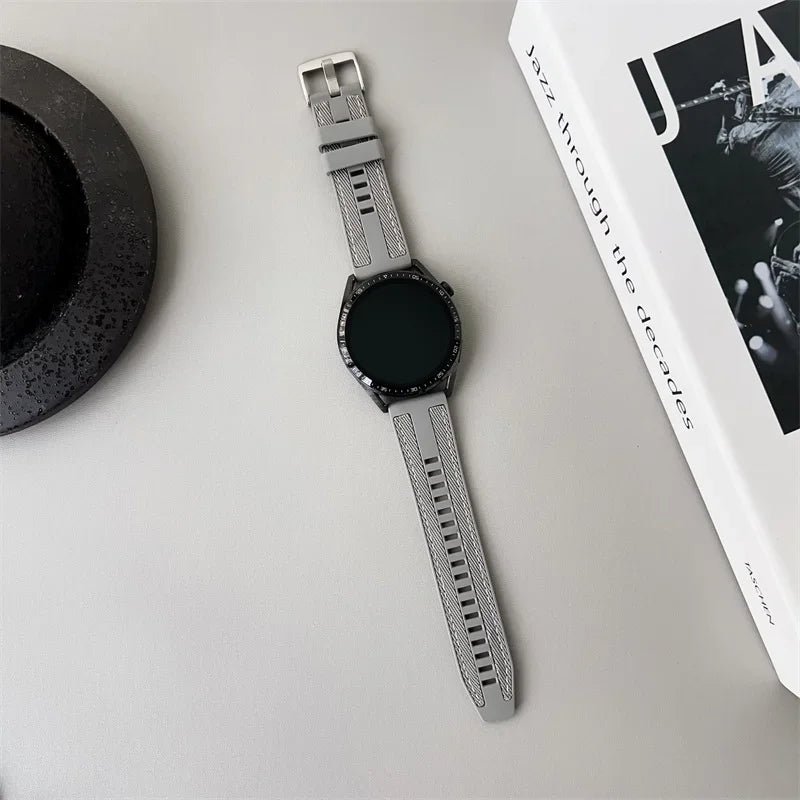 Motorola Moto Watch Silicone Band with Canvas-Look Texture