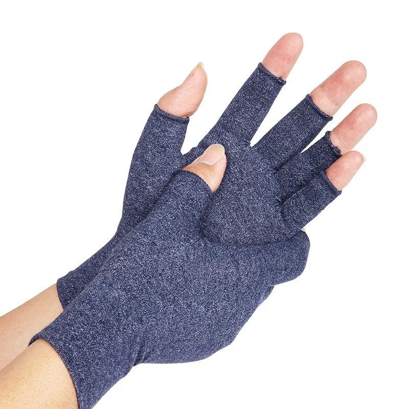 YANBIGUO Arthritis Gloves for Organist/Cellist/Violinist,Half-finger Compression Glove Relief Hand Pain,Arthritic Joint Symptom