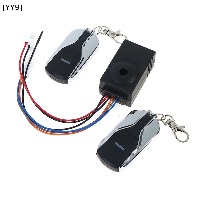 36-72V E-Bike Anti-Theft Alarm System, Wireless Remote Control Smart Security Lock for Electric Bicycle Scooter[][YY][YY9]