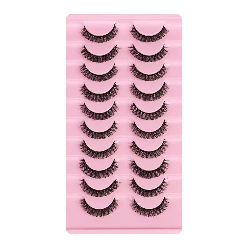 Faux mink eyelashes natural 3d mink lashes makeup volume false eyelashes in bulk cilio H13 E-08