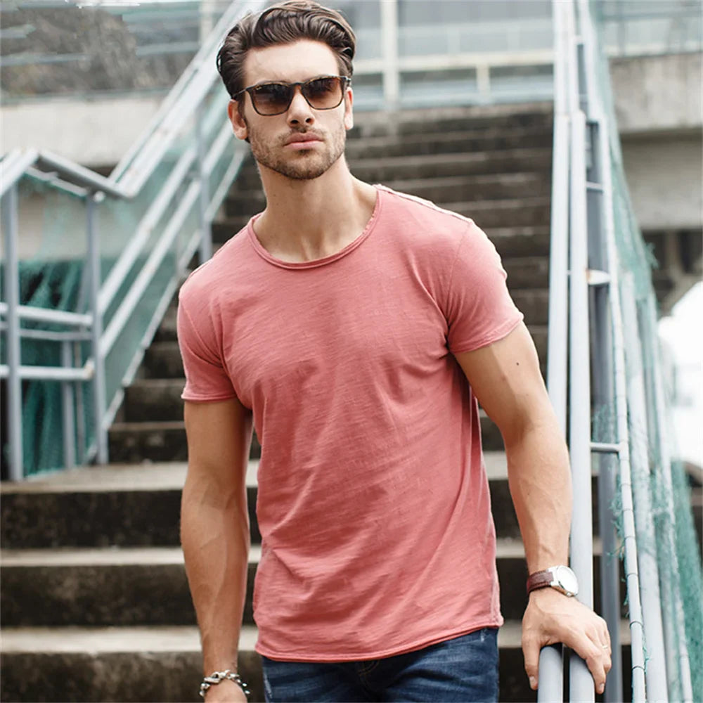 Camiseta de Verano SoftFit PureCotton para Hombre