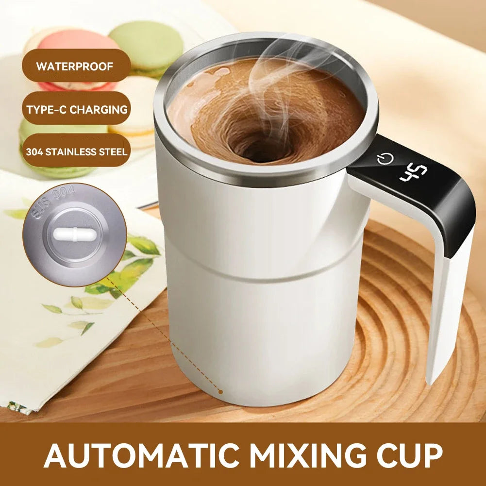MixMug Smart Self-Stirring Coffee Cup Temperature Reader USP Rechargeable