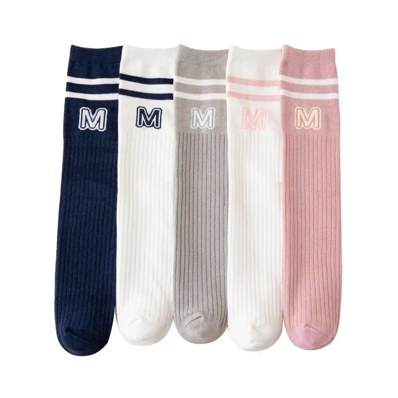 Kids' Letter Knee High Socks