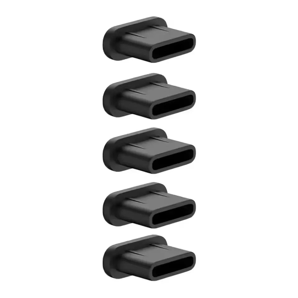 1/40pcs Type C Anti-Dust Plugs Silicone USB C Charging Port Dust Cover