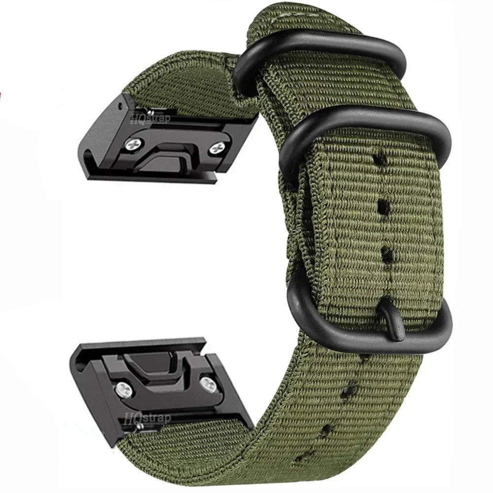 Garmin QuickFit 22/26mm Canvas Nylon Band with Buckle