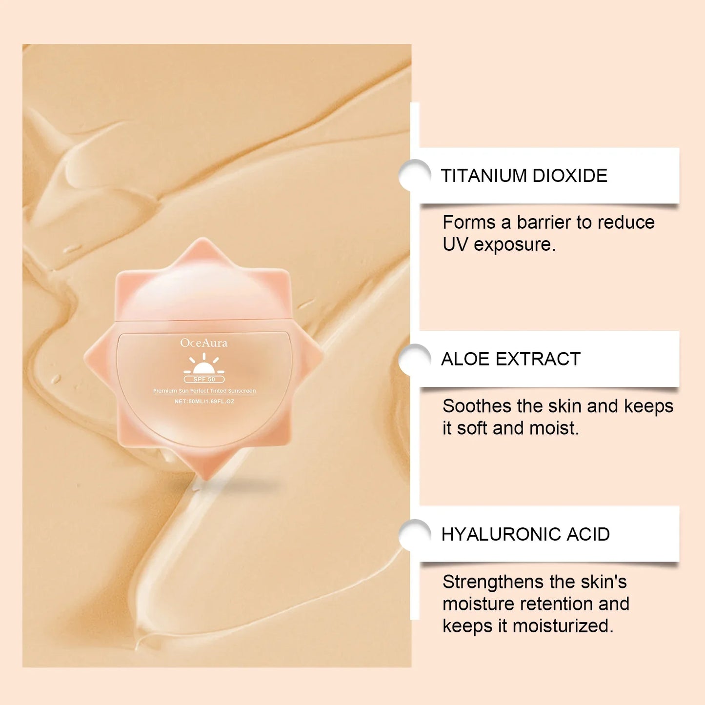 Sunscreen For Face Whole Body SPF 50+ UV Resistant Skin Protection Anti Sunburn Oil Control Moisturizing Sun Isolation Cream