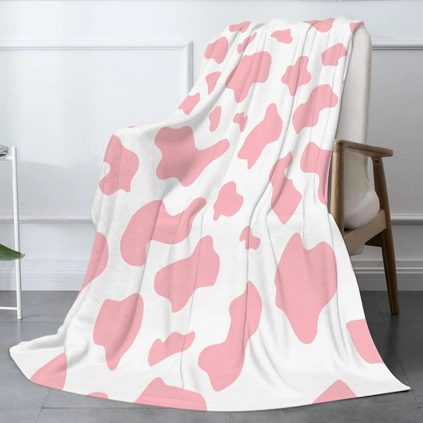 Manta de Franela Estampado de Vaca