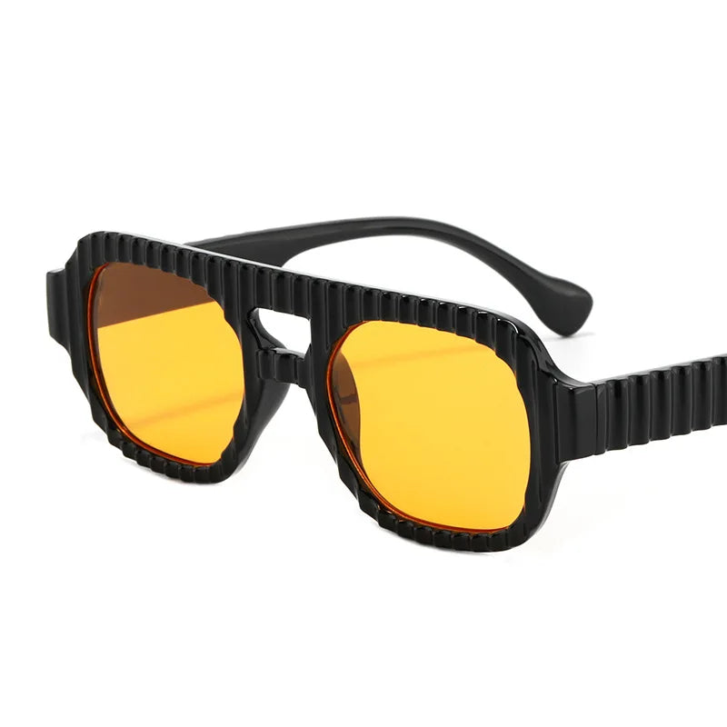 New Retro Double Beam Square Women Sunglasses Gradient Shades Design Men High Quality Sun Glasses UV400
