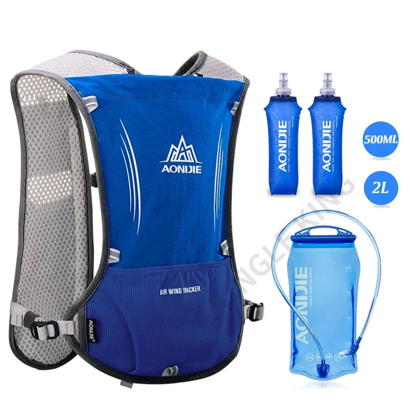 Running & Hiking Hydration Vest 5L Capacity 2L Bladder Included