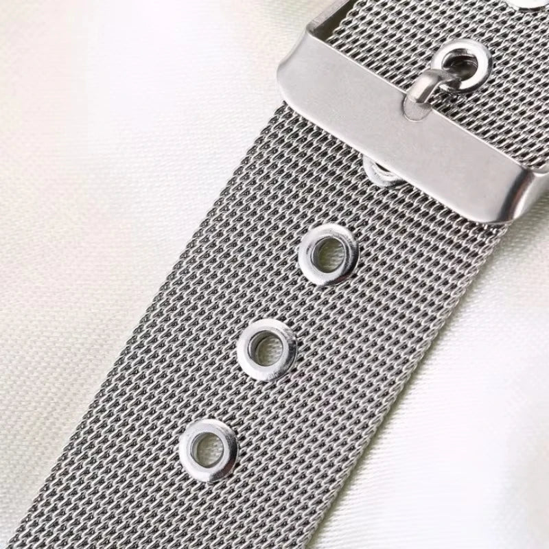 Motorola Moto Watch Milanese Mesh Buckle Band, Spring Bars & Tool