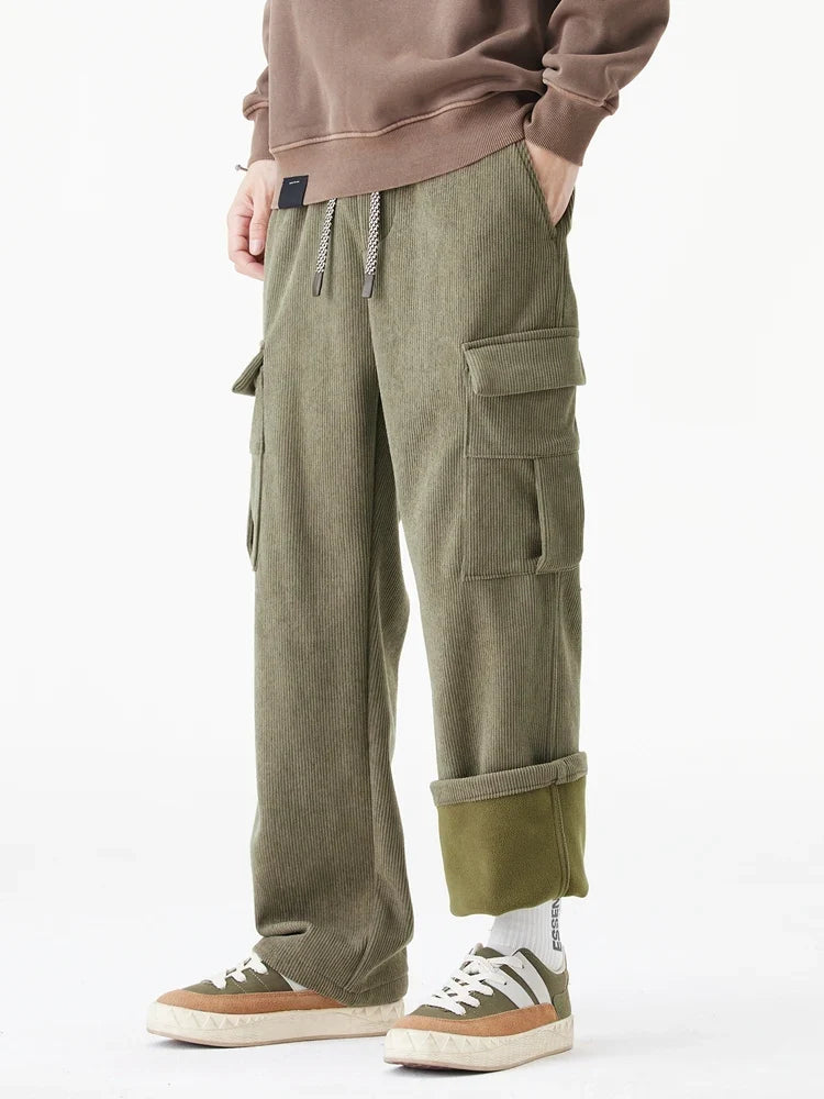 Cozy and Practical Fleece Lined Cargo Pants