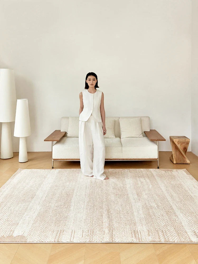 Luxury Simple Rugs Carpet Living Room Thick Anti-skid Cream Style Area Rug for Study Home Cloakroom Modern Floor Mat Bedroom Rug