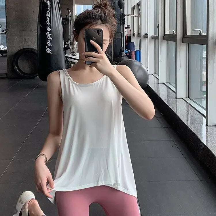 Blusa hermosa de mujer holgada con espalda abierta
