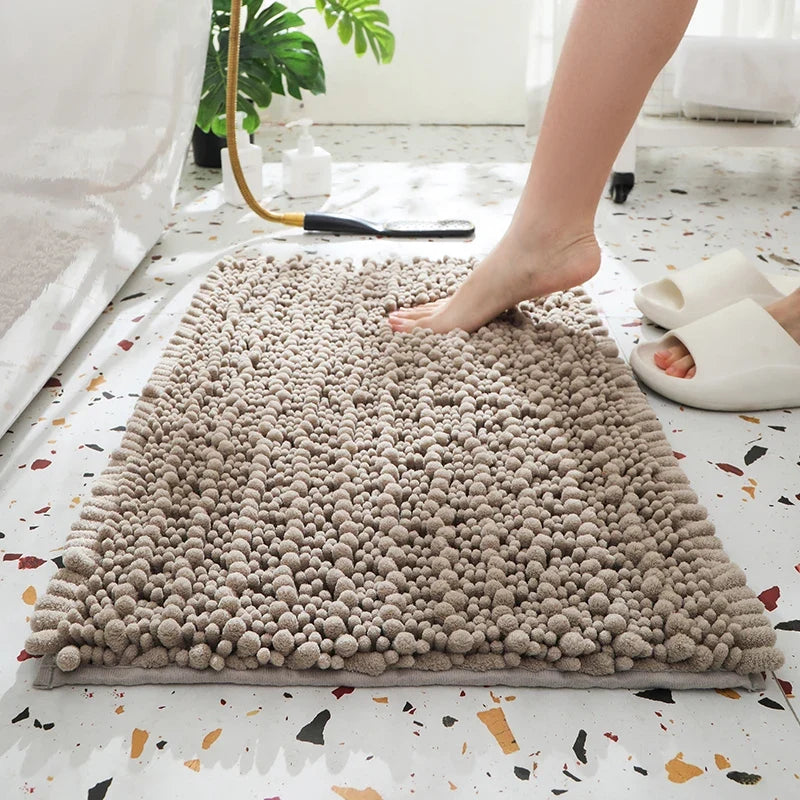 1 Piece Bathroom Carpet Bath Mat, Non-Slip Super Thick Lotus Pine Soft