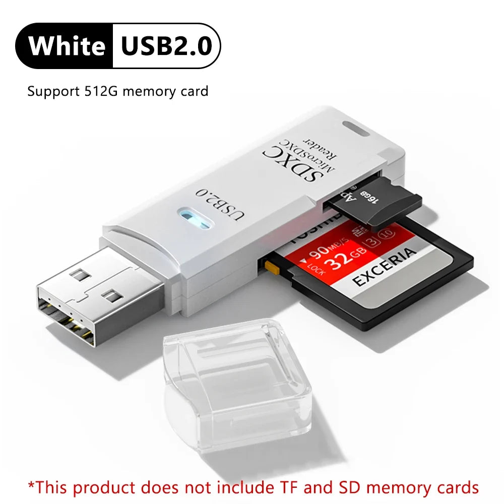 2 in 1 USB 3.0 Card Reader Micro TF Sd Card Reader Usb Adapter High