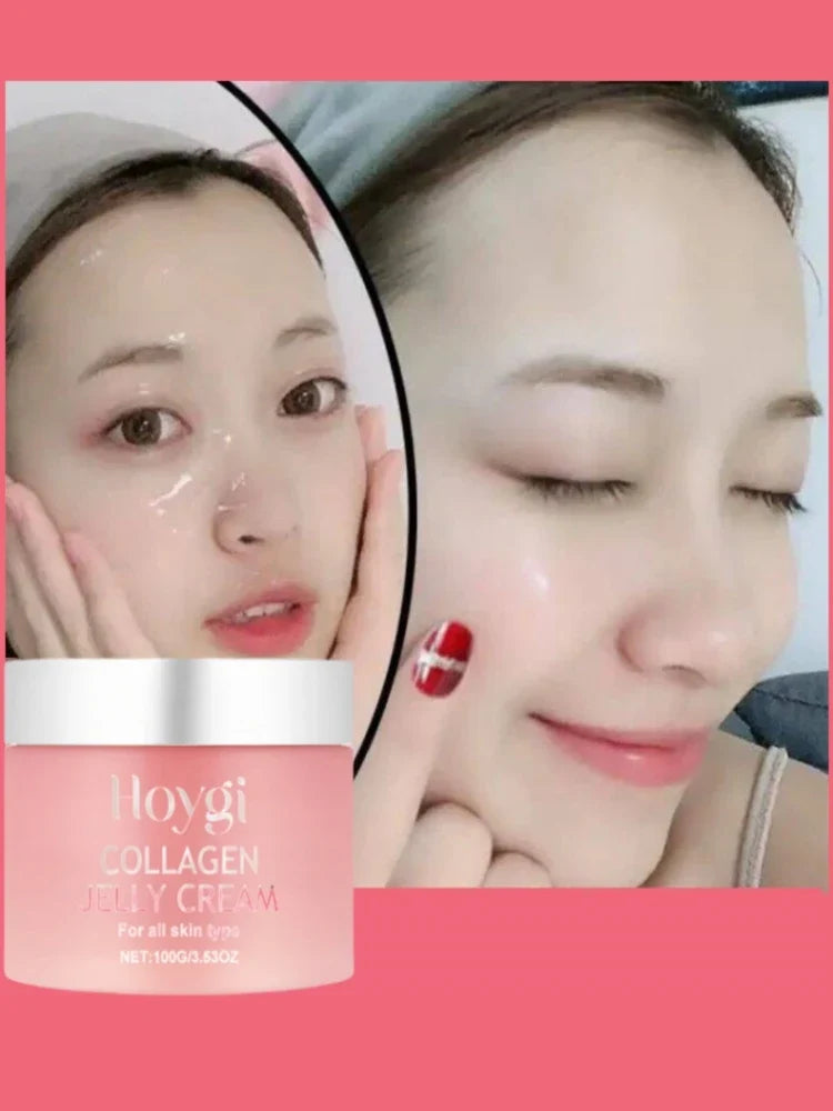 100g Jelly Face Cream Collagen Soft SPA Nourishing Moisturize Face Shrinks Pores Remove Comedones Jelly Essence Korean Skin Care