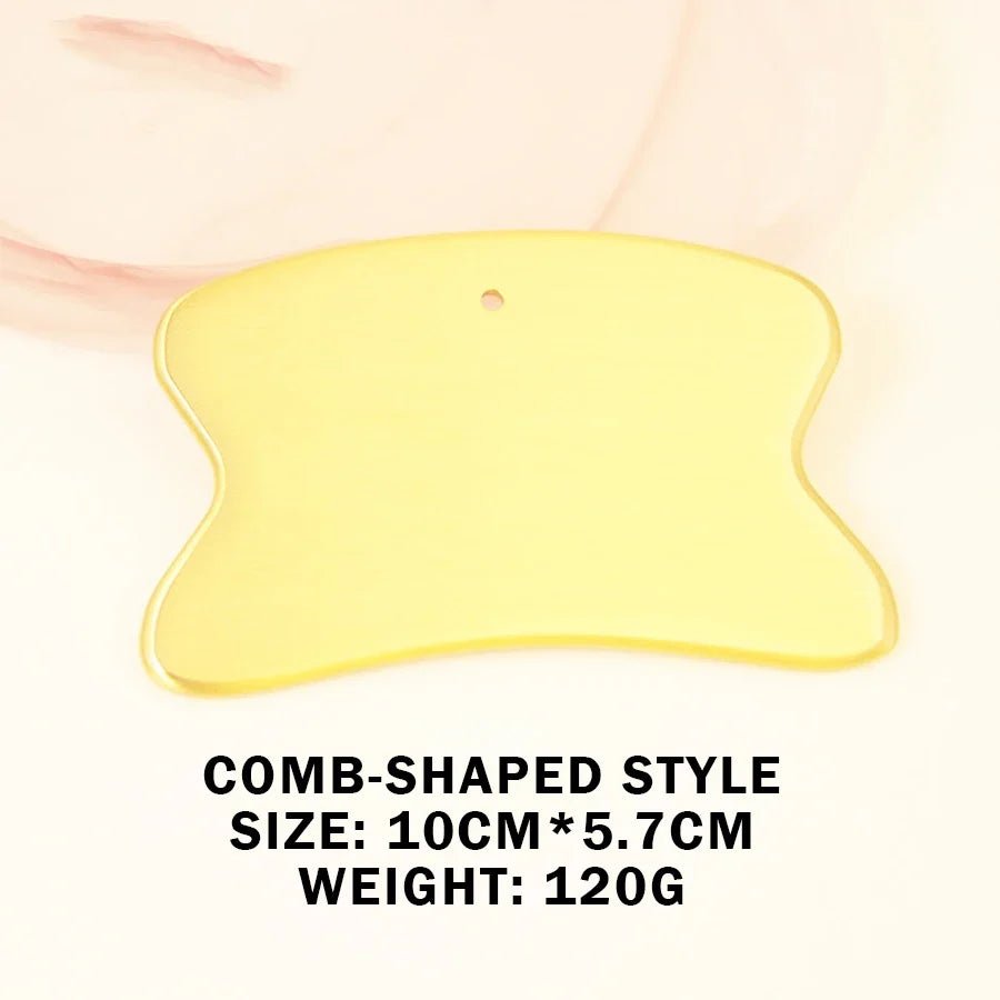 Pure Copper Scraping Board, Made of Solid Brass, Conducts Heat Quickly, Antibacterial, and Odorless