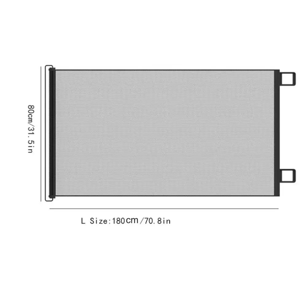 Retractable Pet Gate Dog Fence No Drill Required Mesh Cat Barrier Childproof Net Fence Cat Baffle For Indoor Staircase Patio