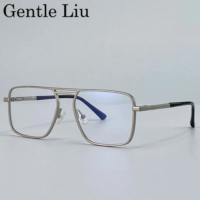 Oversized Square Punk Sunglasses Men 2026 Luxury Brand Retro Double Beam Sun Glasses For Male Steampunk Driving Eyewear UV400