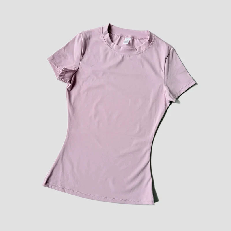 Seamless Moisture Wicking Yoga Shirt for Flexible Performance