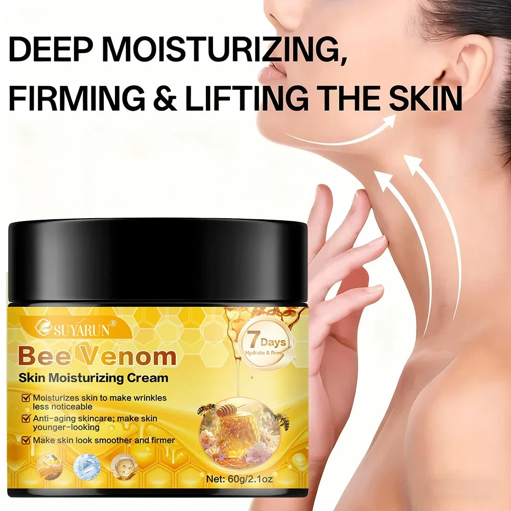 SUYARUN Bee Venom Moisturizing Cream Anti-Aging Face Care | Deep Hydration & Firming Natural Anti-Wrinkle Skincare for All Skin.