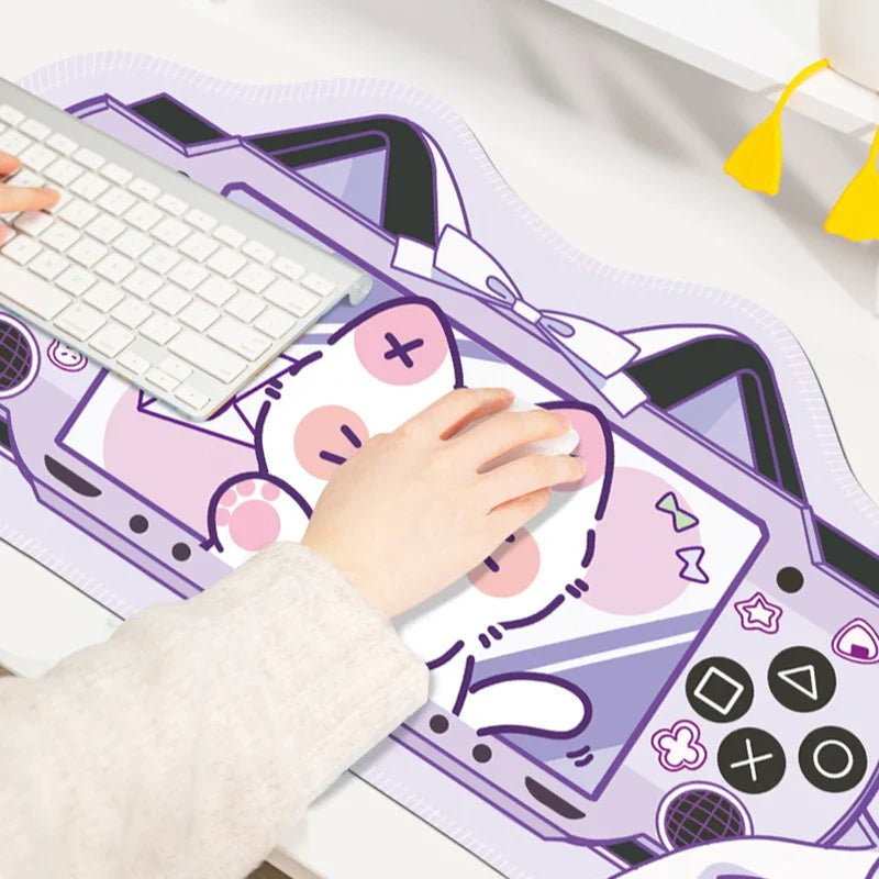 Alfombrilla de escritorio gaming Kawaii Neko