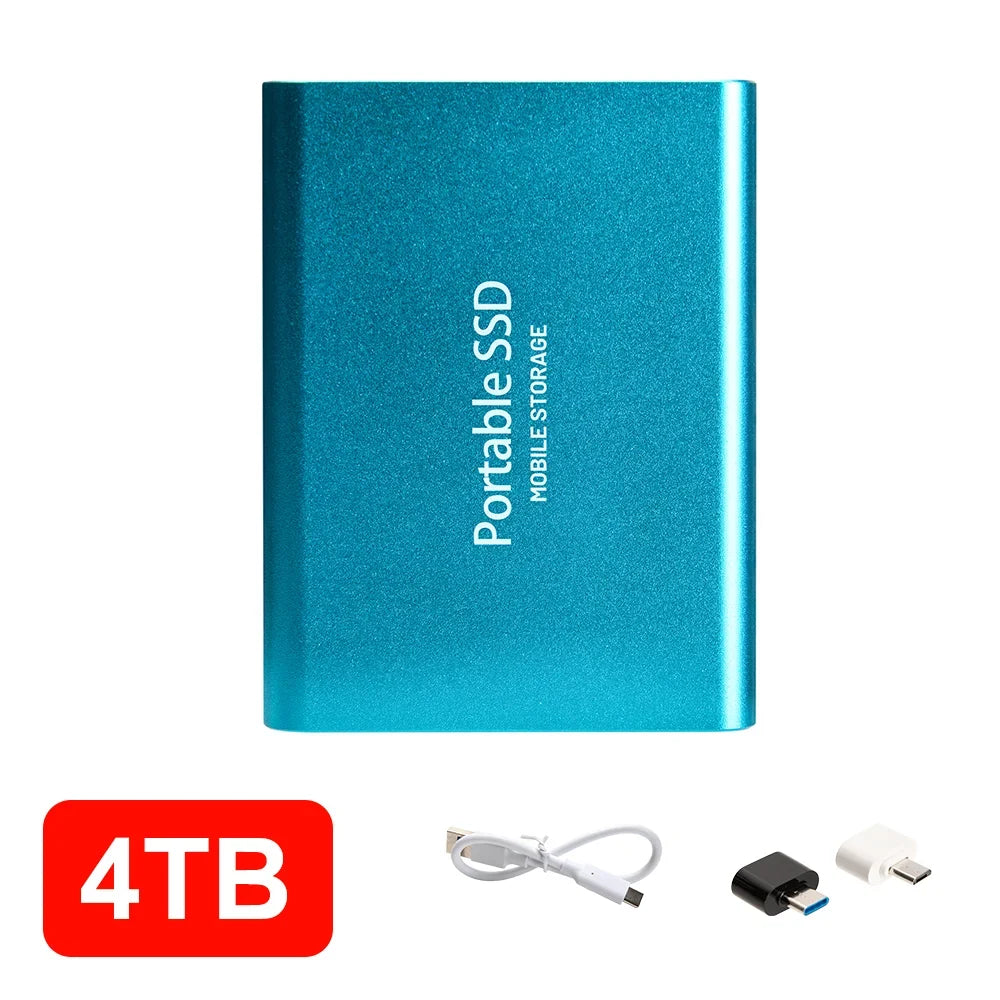16TB High‑speed Portable External SSD USB 3.1 Type‑c External Hard