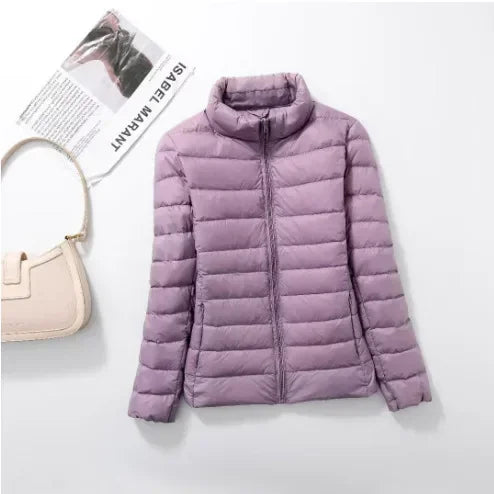 Plus Size down Jacket Female Short Ultra Lightweight Packable Puffer Coats Women Fashion 15 Colors Warm Slim Fit Parkas 7XL