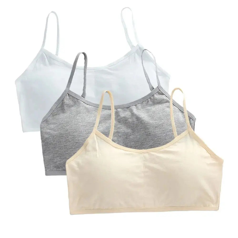 Girls Breathable Cotton Bras