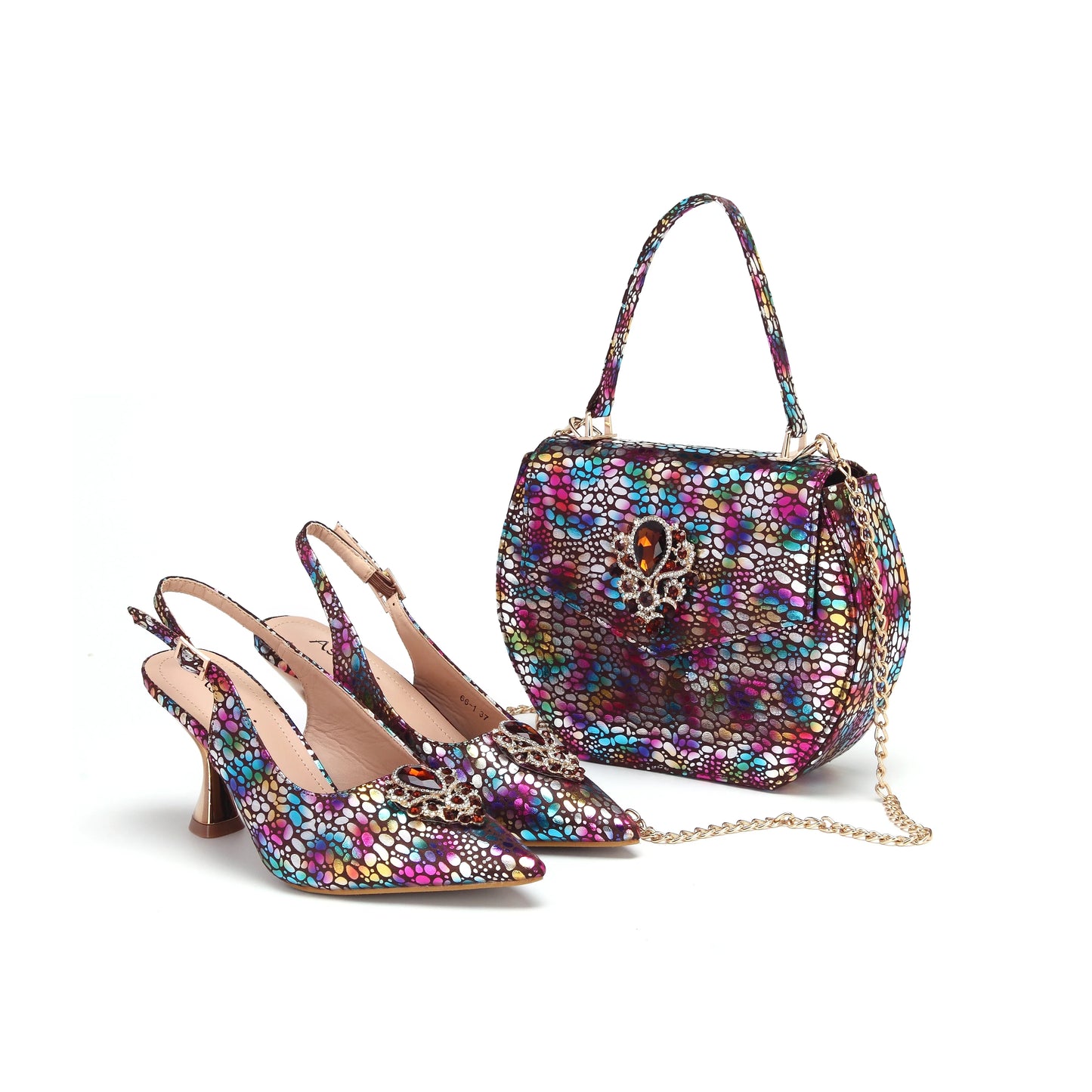 Conjuntos de Zapatos y Bolsos Italianos HWS1-1