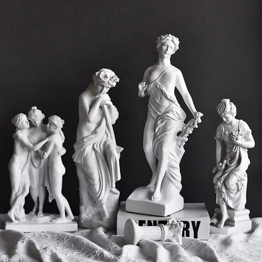 Ancient Greece Venus Emerging Goddess Resin Sculpture Handmade Classical Female Statue Aphrodite Ornament  Decor Art Collector