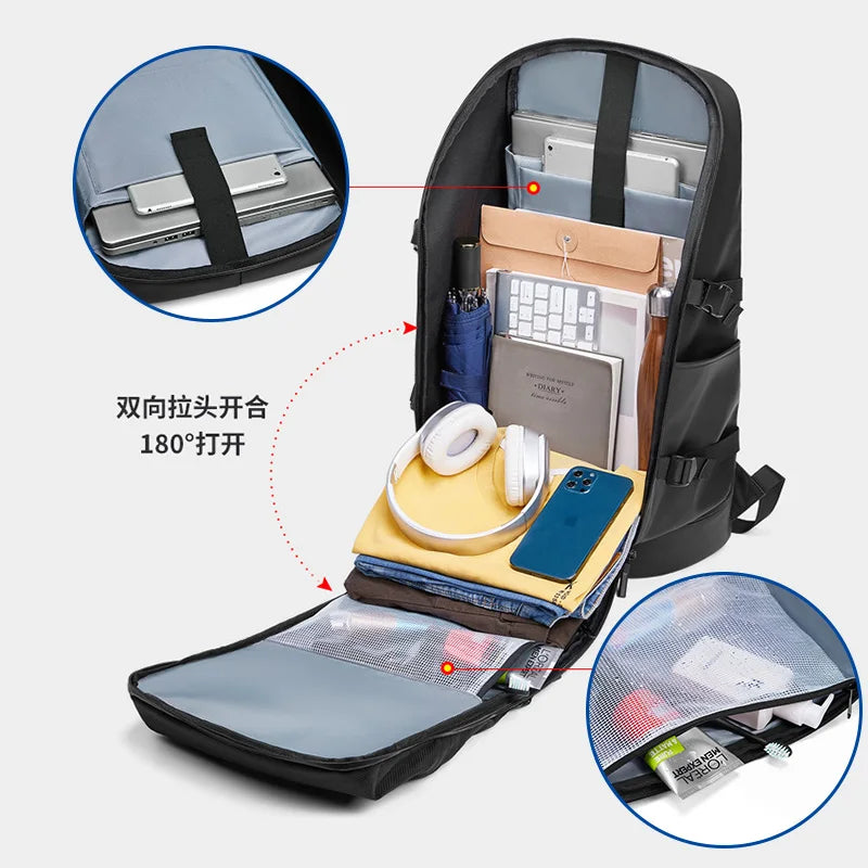 Fashion Water Resist USB Charging Multifunction Backpack Solar Battery Power Bank Panel  Bag  Outdoor Travel Bag