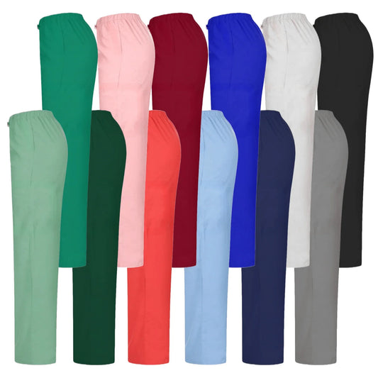 1 pantalón de uniforme médico de color liso