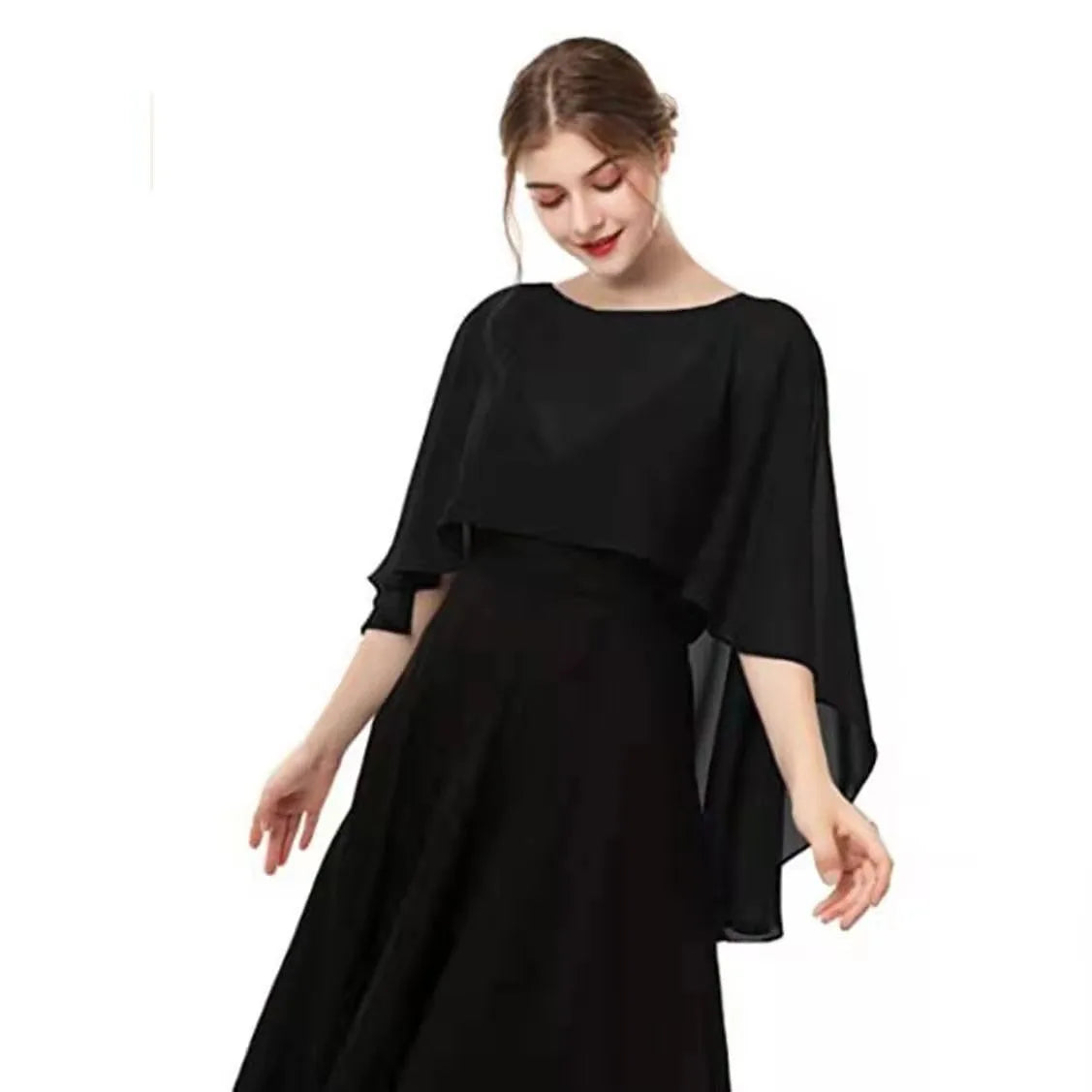 Elegant Chiffon Wedding Wrap for Women Evening Capes Bridal Jacket Accessories