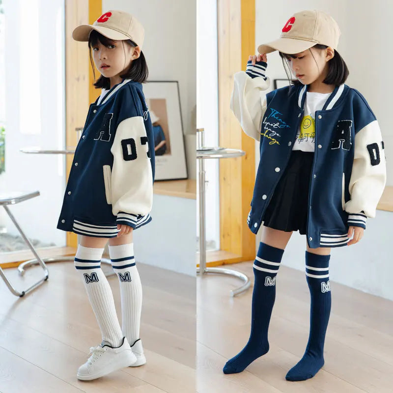 Kids' Letter Knee High Socks