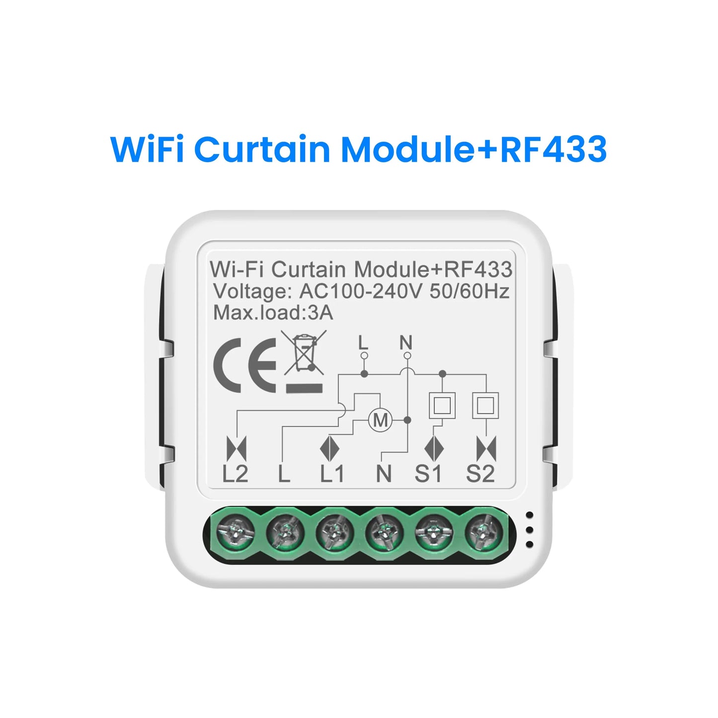 GIRIER Tuya Smart ZigBee/Wi-Fi RF433 Curtain Switch Module for Electric Roller Shutter Blind Motor 1/2CH Works Alexa Hey Google