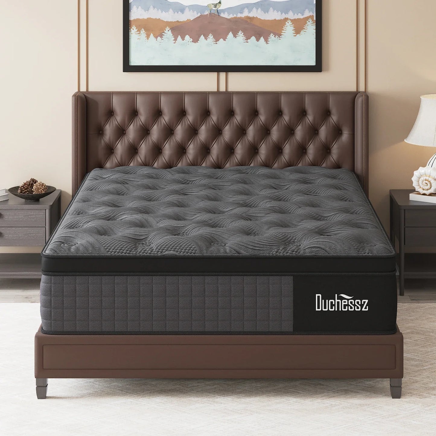 10"12"14"Twin Full Queen King Size Gel Memory Foam Pocket Spring Hydird Mattress In A Box Medium Firm
