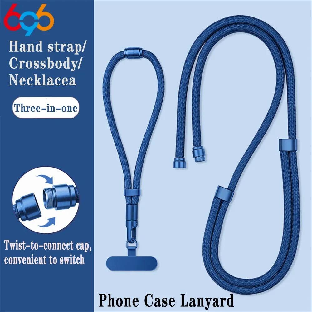 Universally Minimalist Wrist Strap Phone Crossbody Lanyard With Adjustable Drop-Proof DesignTether Tabs For All Mobile Phones
