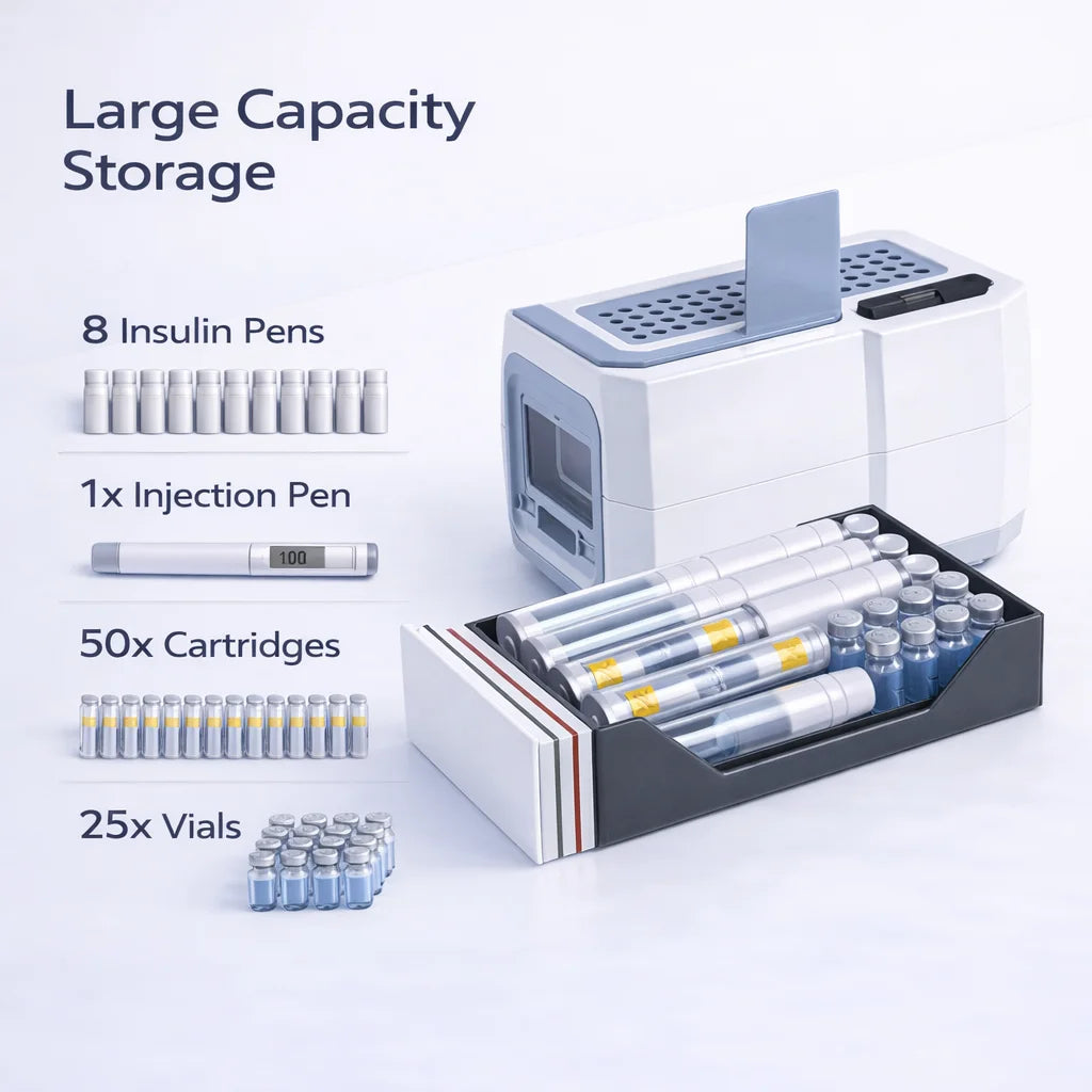 16800mah Portable Insulin Cooler Case Mini Medicine Refrigerator 0-18c
