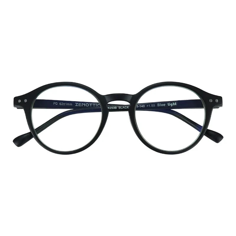 ZENOTTIC-Steampunk Style Clip On Sunglasses for Men Women Anti Blue Light Glasses+Polarized Clip Fashion/Retro Computer Eyewear