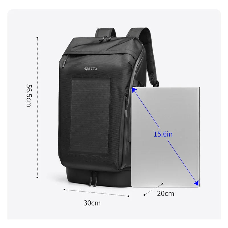 Fashion Water Resist USB Charging Multifunction Backpack Solar Battery Power Bank Panel  Bag  Outdoor Travel Bag