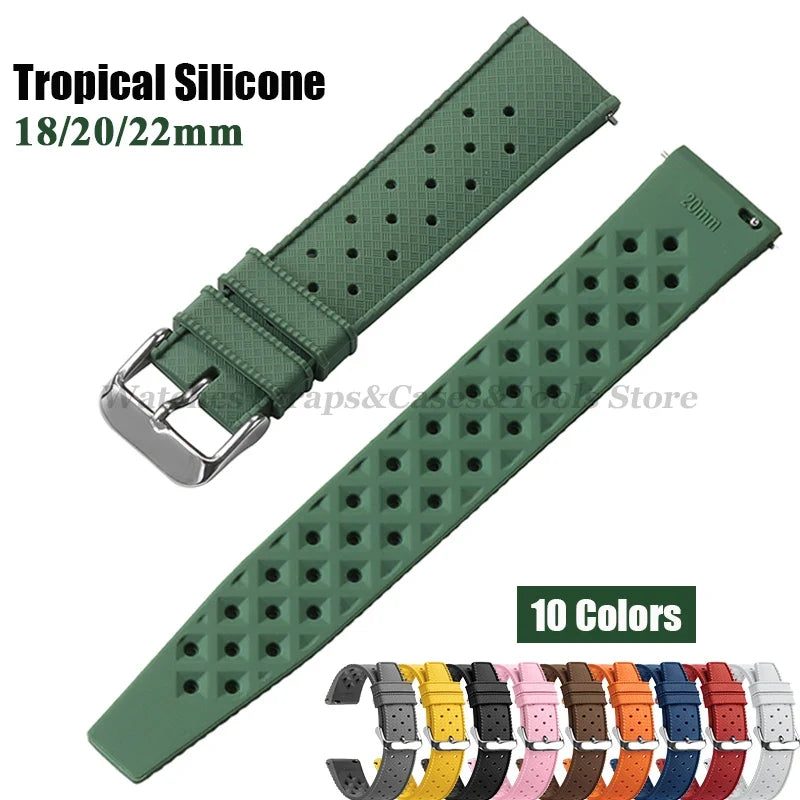COROS PACE & APEX Tropic-Style Silicone Band