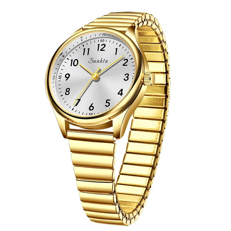 Women's 30mm Arabic Numeral Quartz Watch, Strap or Bracelet