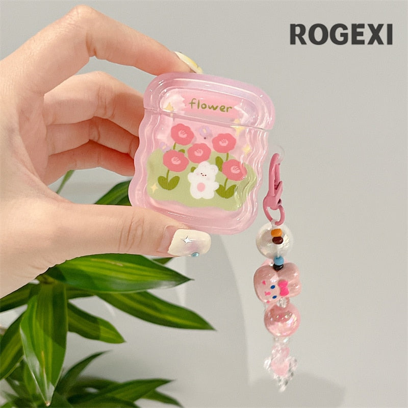 Funda para AirPods Conejito de Flores