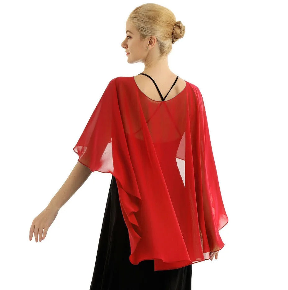 Elegant Chiffon Wedding Wrap for Women Evening Capes Bridal Jacket Accessories