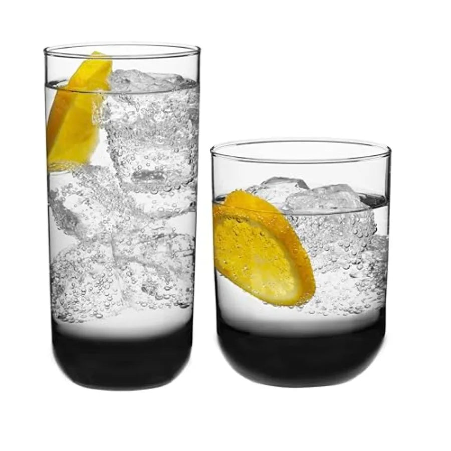 Classic Rocks Glasses and Tumblers Set Dishwasher Safe Drinkware
